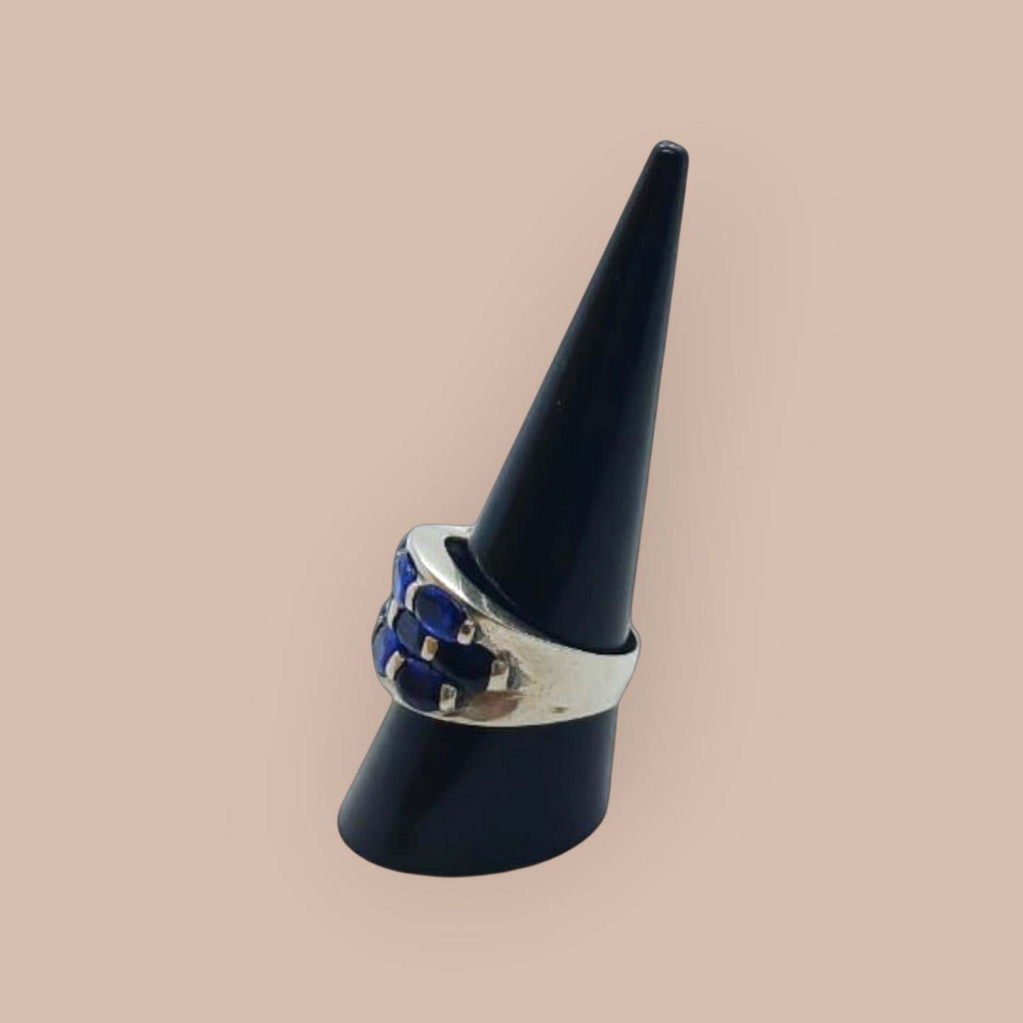 STERLING SILVER SAPPHIRE MULTI RING 