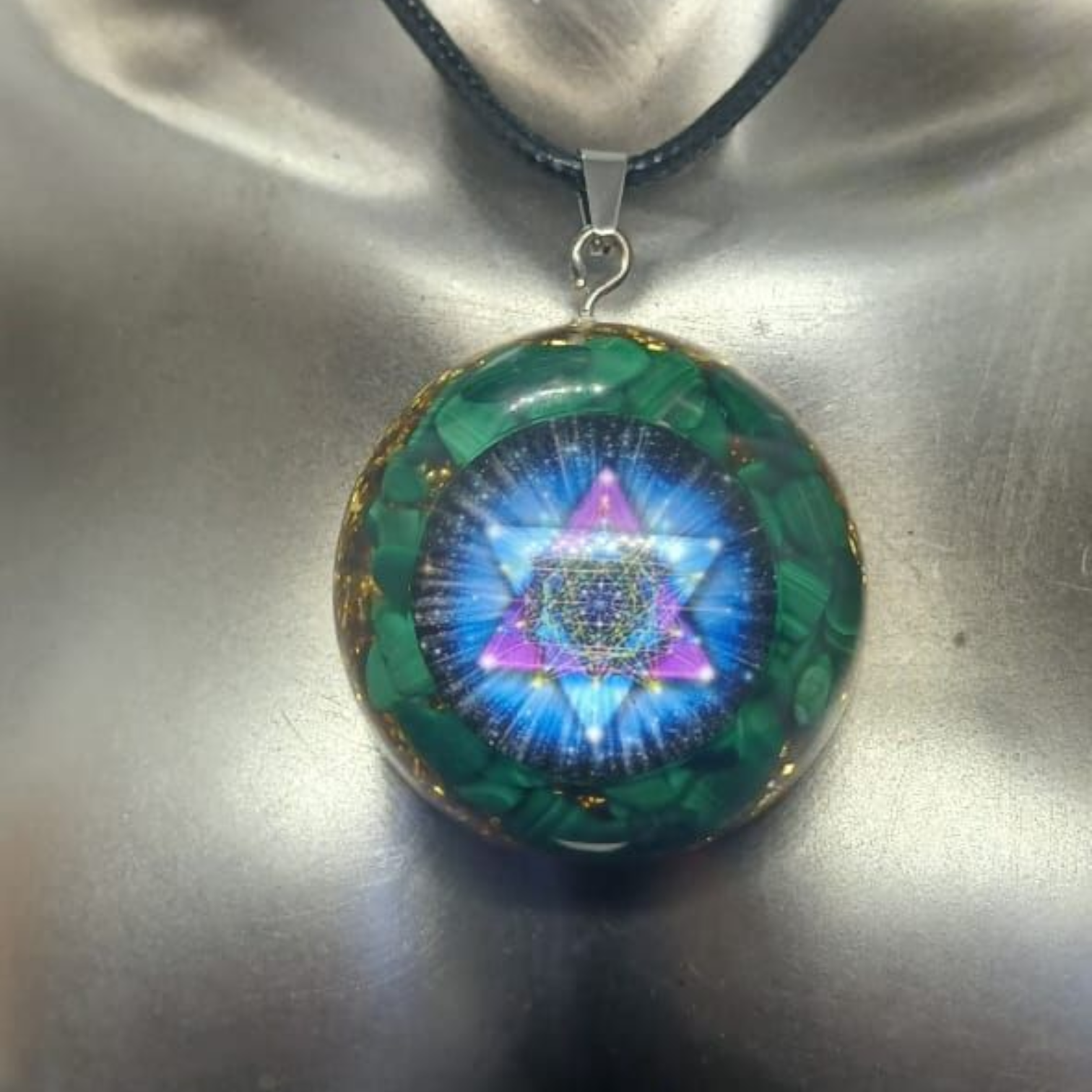 MALACHITE ORGONITE PENDANT
