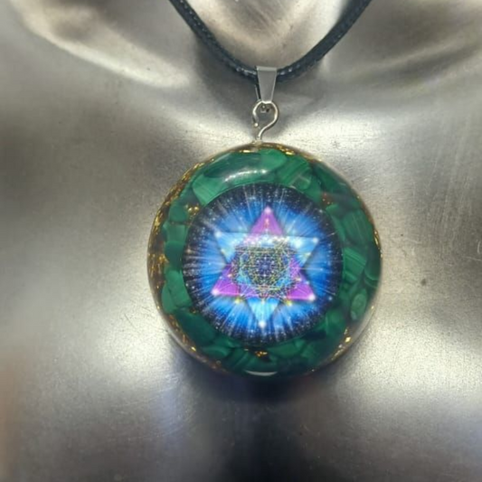 MALACHITE ORGONITE PENDANT