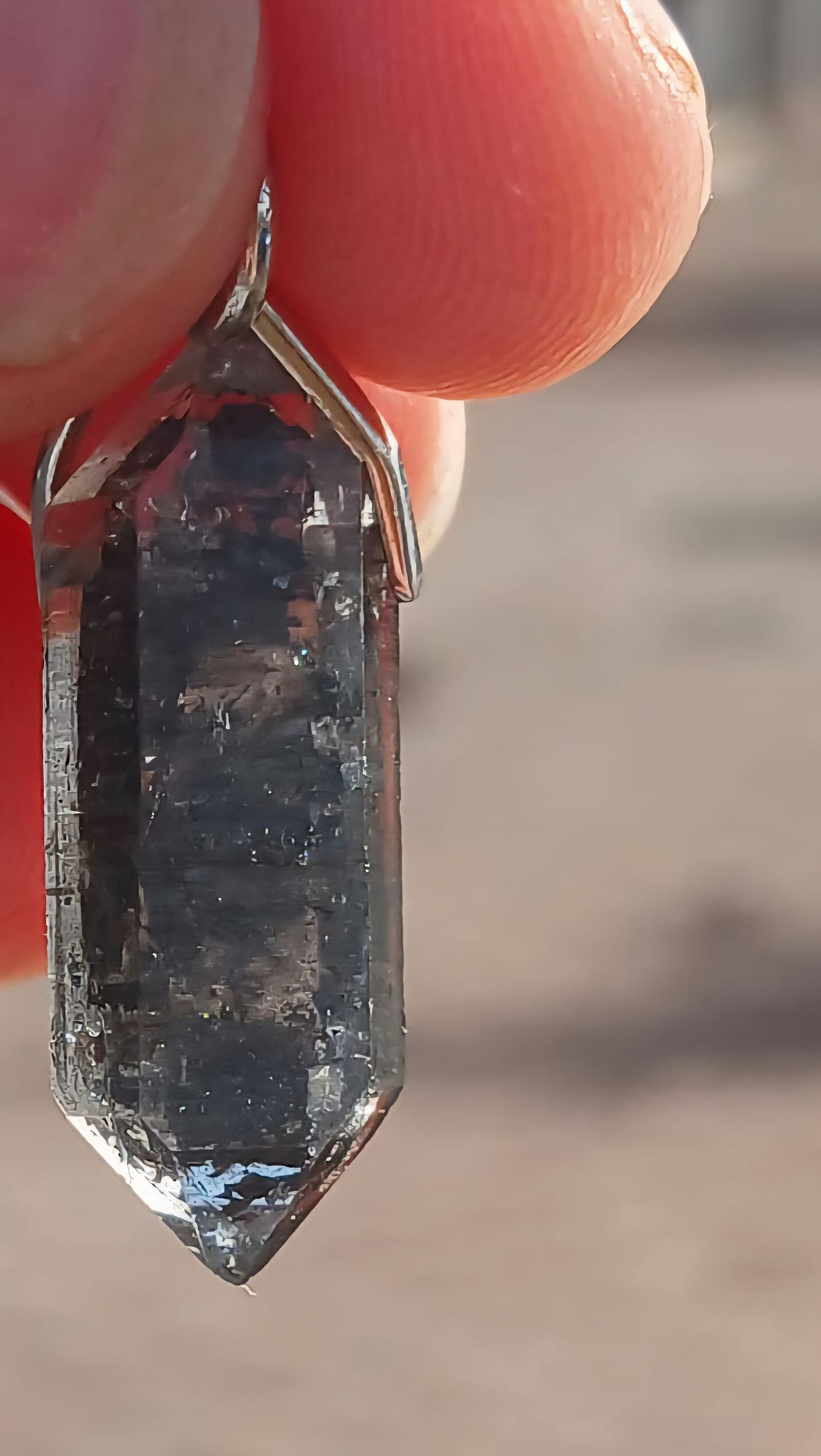 MORION HIMALAYAN QUARTZ PENDANT 92,5 STERLING SILVER