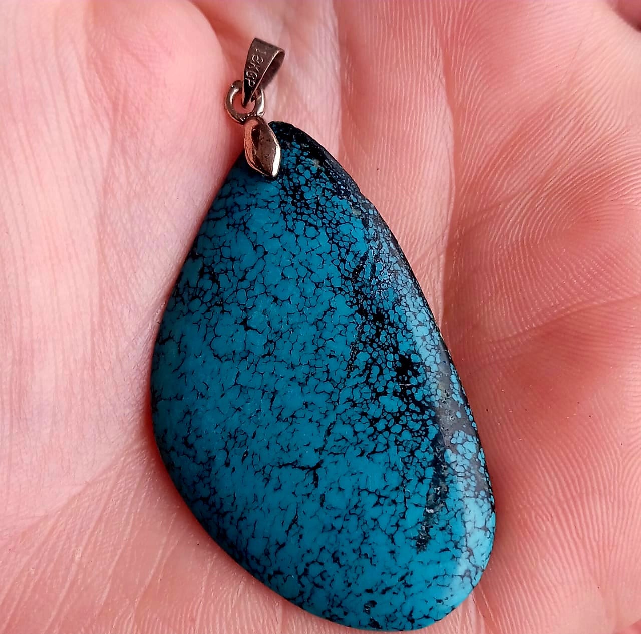 Turquoise Pendant Sterling Silver