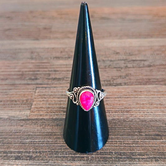 Sterling Silver Ruby Ring