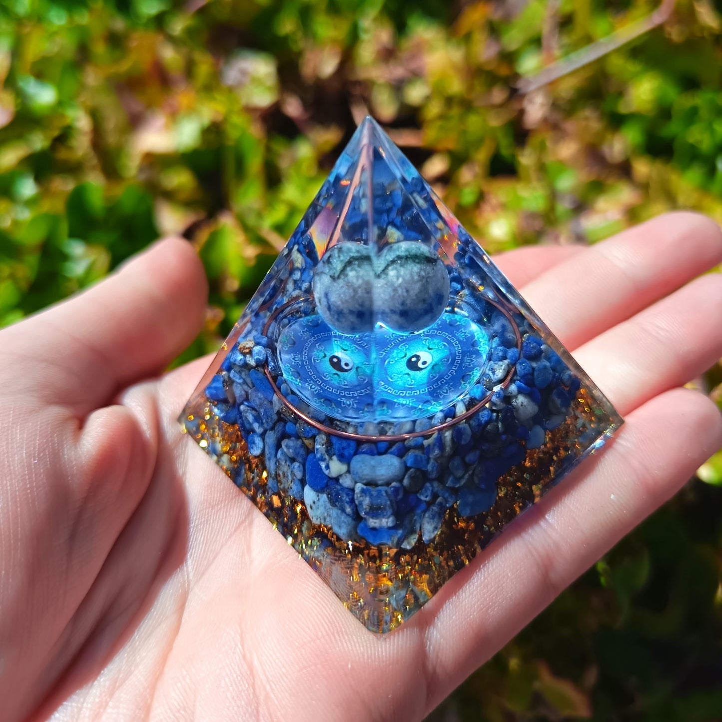 Orgonite Lapis Lazuli Pyramid 5cm