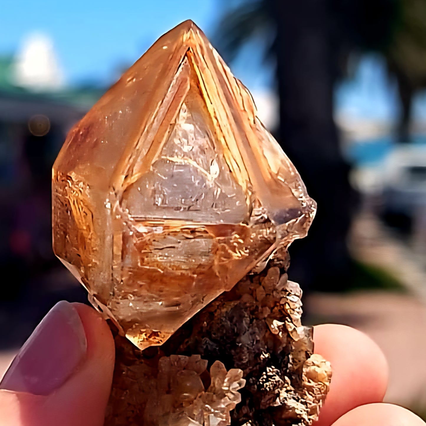 Skeletal Fenster Sceptre Smokey Smokey Brandberg Point  66g