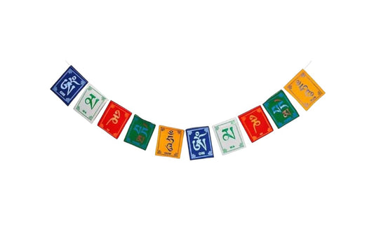 OM MANHI PADME HUM MANTRA PRAYER FLAGS