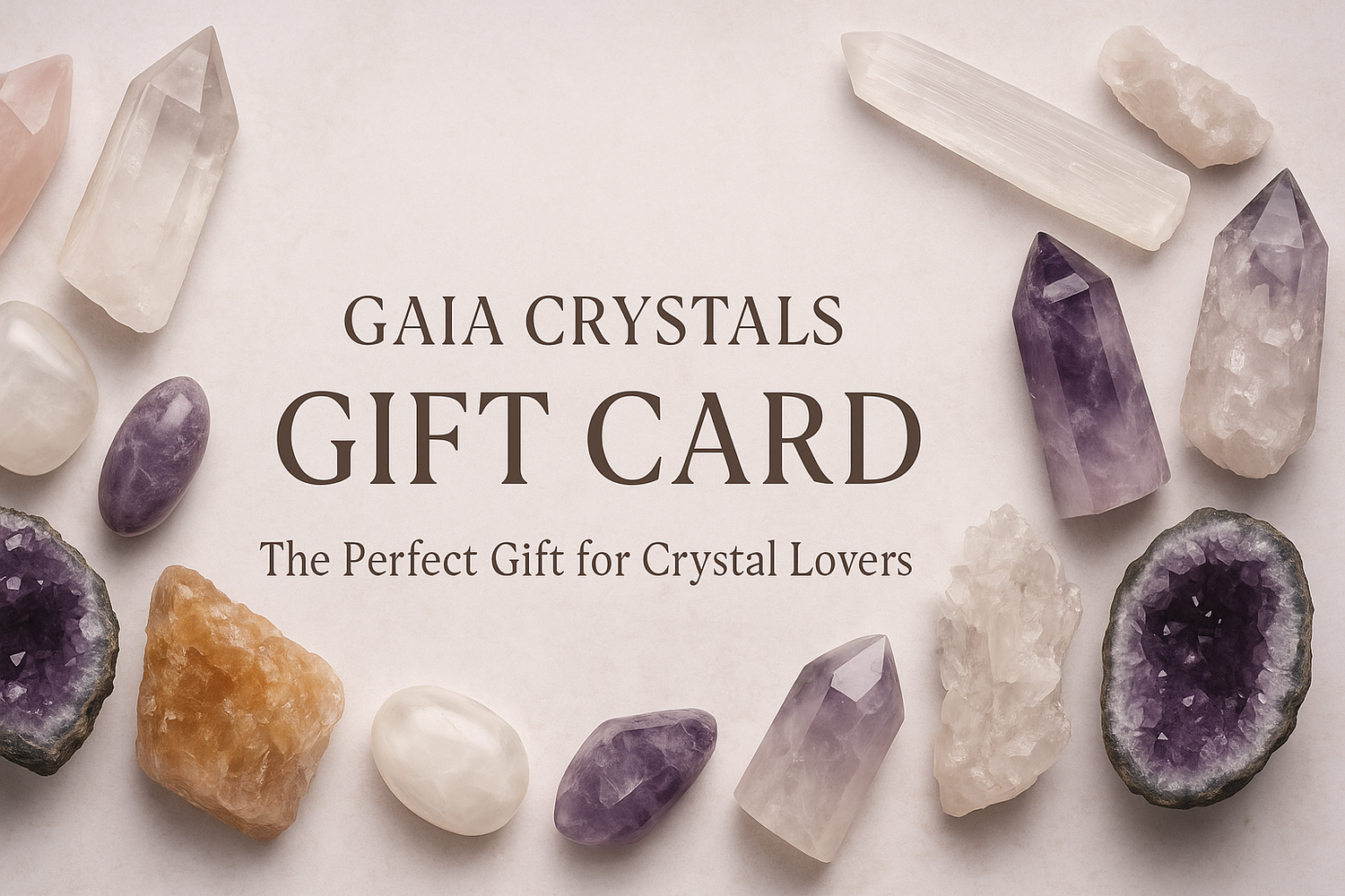 GAIA Crystals Gift Card Banner