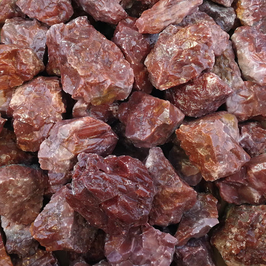 RED CALCITE RAW 