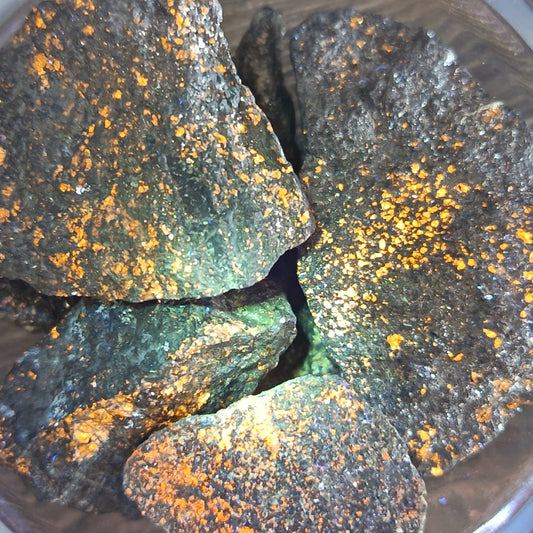 Mangan-Calcite Galena, UV active, Namibia - 7-59g