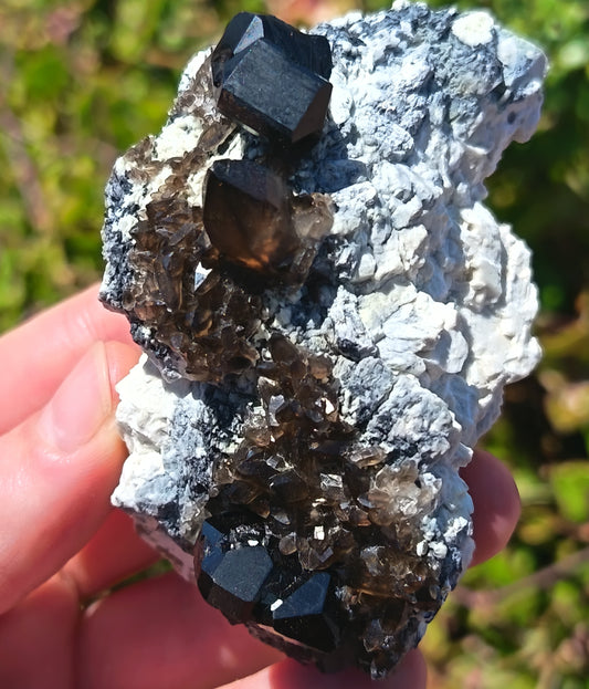 Smokey - Tourmaline  on Feldspar From Erongo - 146g