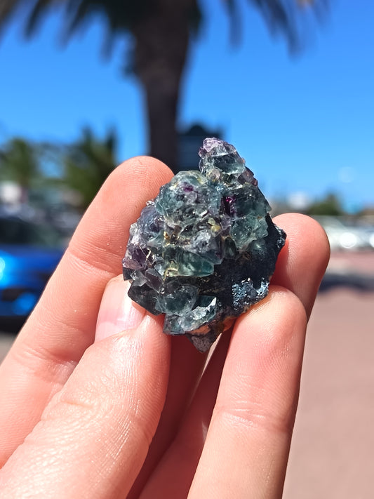 Feldspar and Foitite with fluorite- 17g