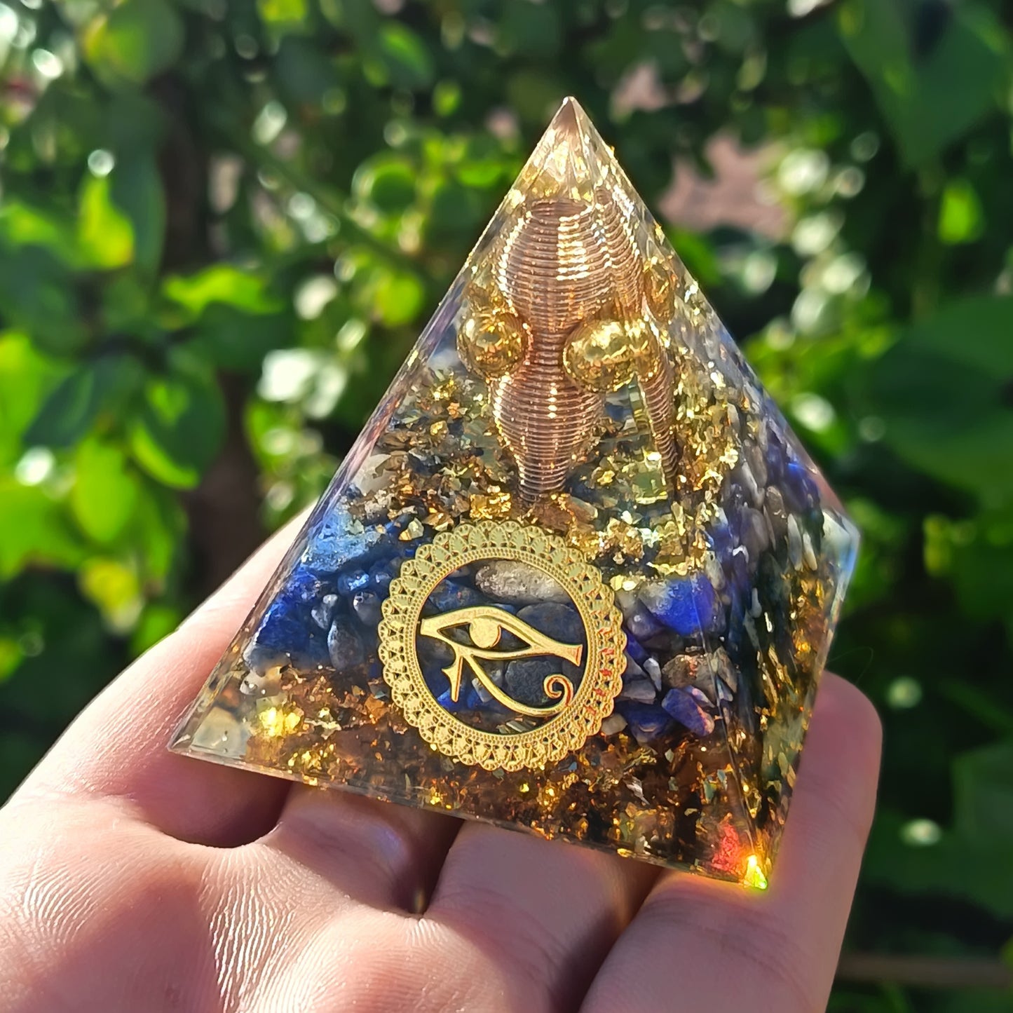 Generator Lapis Pyramid Orgonite