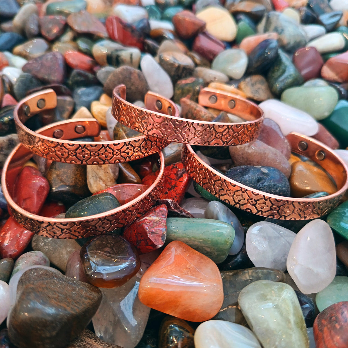 Adjustable Copper Bangles With Magnets